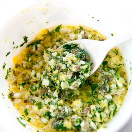 SAUCE - White Asparagus with Sauce Gribiche