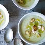 Green Gazpacho with Shrimp