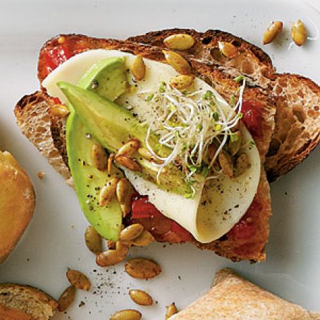 Avocado and Sprout Sandwiches