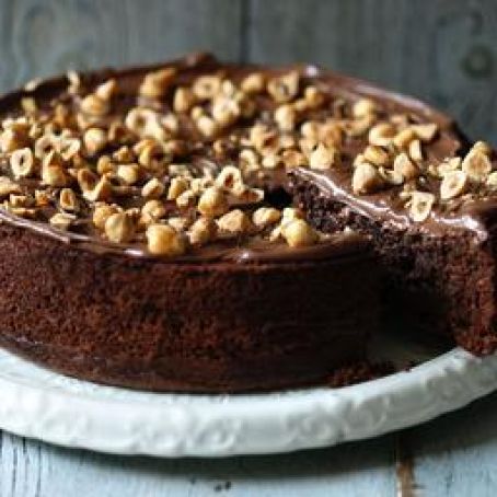 Chocolate Torta with Salted Hazelnuts