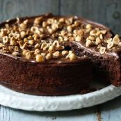 Chocolate Torta with Salted Hazelnuts
