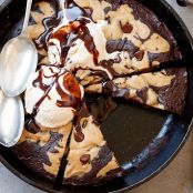 chocolate chip skillet brookie