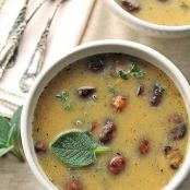 White Bean and Roasted Mushroom Soup