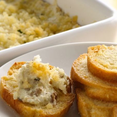 Baked Clam Dip with Crusty French Bread Dippers