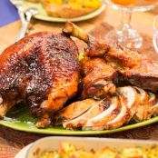 Cider-Brined Turkey with Maple-Cider Glaze