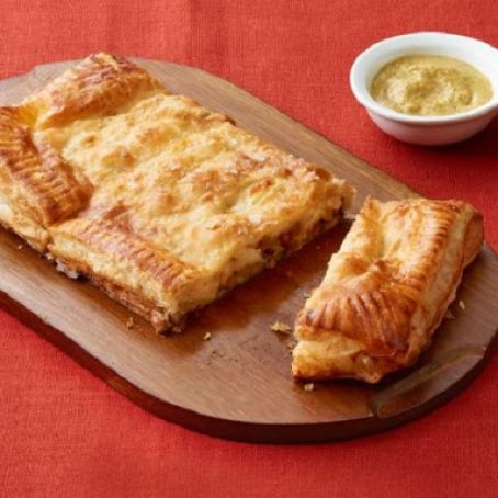 Cheese Curds and Sausage in Puff Pastry