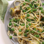 Pasta with Peas, Artichokes, Lemon and Mint