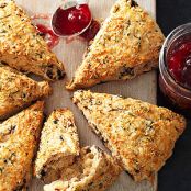 Manchego and Brandied Cherry Scones