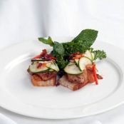 EGGPLANT BRUSCHETTA w/SMKD TOM MUSTARD