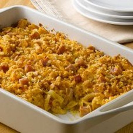 Southwestern Ham and Cheese Party Potatoes