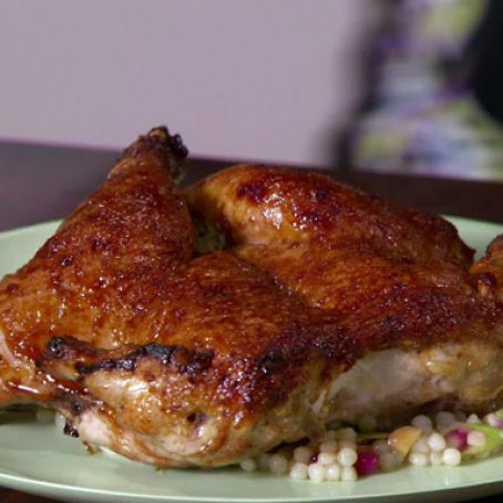 Cornish Game Hens with Pomegranate Molasses