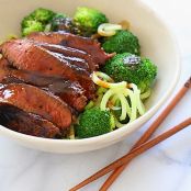 Shanghai Beef and Spiralized Broccoli