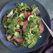 Steak and Watercress Salad with Spicy Miso Dressing