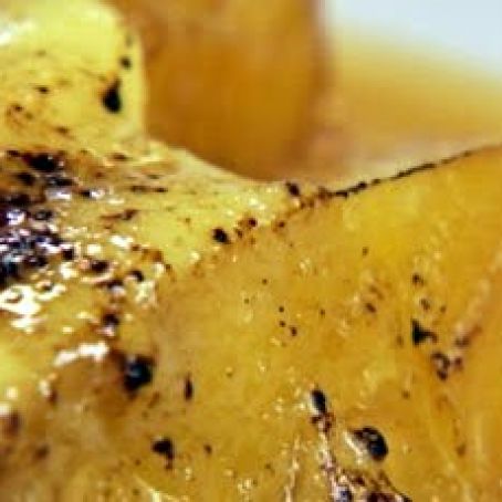 Flambeed Pineapple Creme Brulee