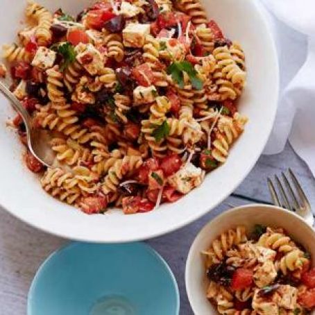 Tomato Feta Pasta Salad