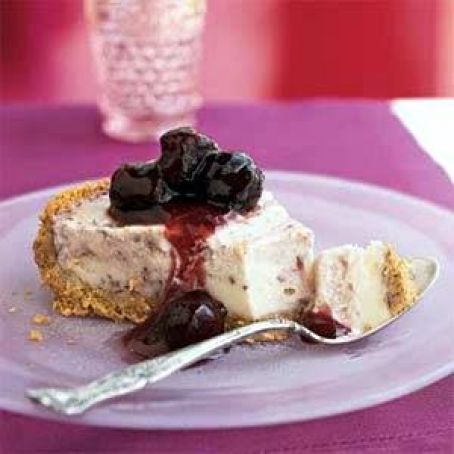 Cherries Jubilee Ice Cream Pie