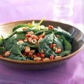 Spinach Salad with Maple Mustard Dressing