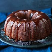 Cake: Spiced Bundt Cake with Apple Caramel Sauce