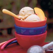 Peach-Cinnamon Ice Cream