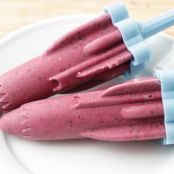 frozen yogurt - Blueberry Spinach Greek Frozen Yogurt Pops