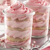 Individual Candy Cane Dessert Cups