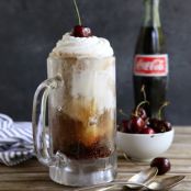 Bourbon Cherry-Cola Ice Cream Floats