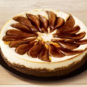 PEAR-GINGERSNAP CHEESECAKE
