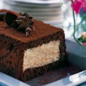 MOCHA CAKE w/MALTED SEMIFREDDO