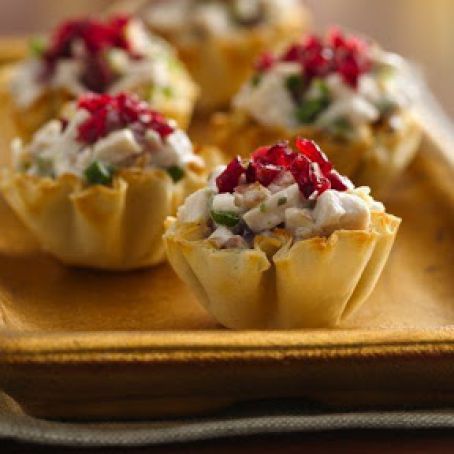 Cranberry Chicken Fillo Cups