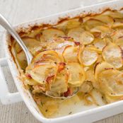 Sides - Potato Casserole with Bacon and Caramelized Onion