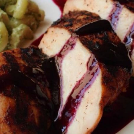 Red, White, and Blueberry Grilled Chicken