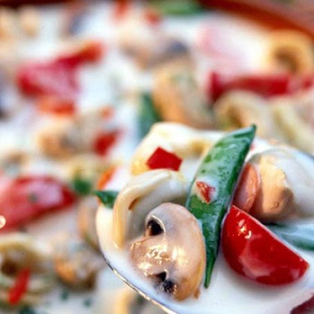 Tortellini and Garden Vegetable Bake