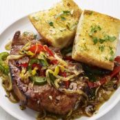 Pork Chops, Onion-and-Pepper