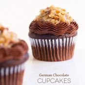 German Chocolate Cupcakes