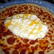 Crepes with Vanilla Cream and Maple Syrup
