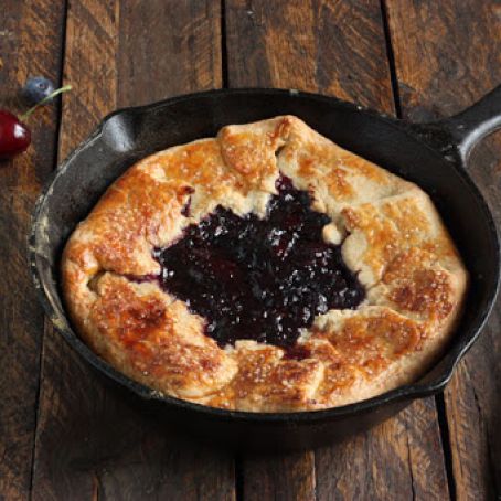 Cherry Skillet Pie (grilled)