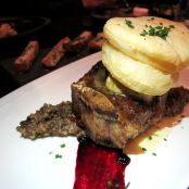 Deconstructed Beef Wellington with Tarragon Creme Fraiche