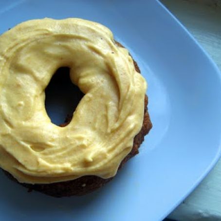 Pumpkin Donuts with Pumpkin Cream Cheese Frosting