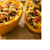 Spicy Spaghetti Squash with Black Beans