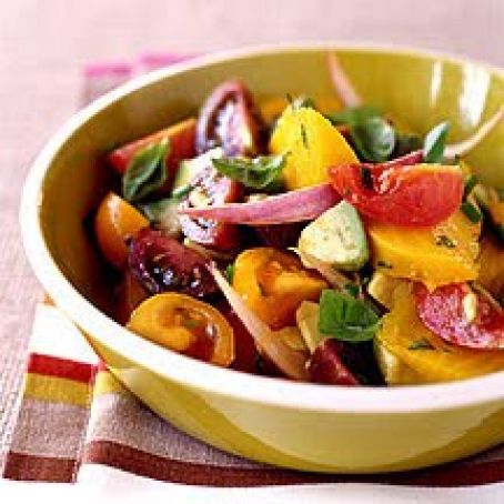 Tomato, Avocado and Golden Beet Salad