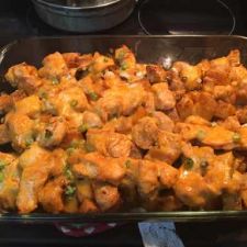 Buffalo Chicken & Potato Casserole