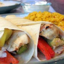 Grilled Chicken Fajitas with Peppers and Onions