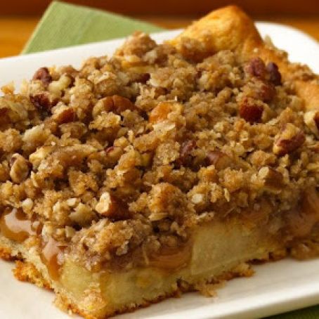 Caramel Apple Streusel Bars