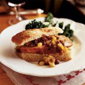 Barbecue-Rubbed Pork Loin with Raisin-Mustard Chutney