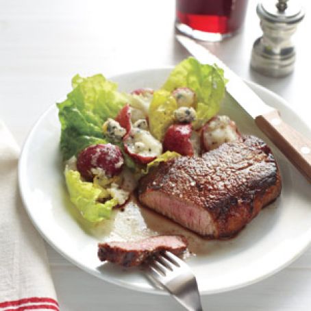 Steak With Potato Salad