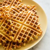 BREAKFAST - Gruyere and Green Onion Waffles