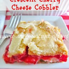 Crescent Cherry Cheese Cobbler