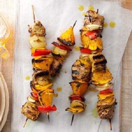 Curried Pork & Orange Kabobs