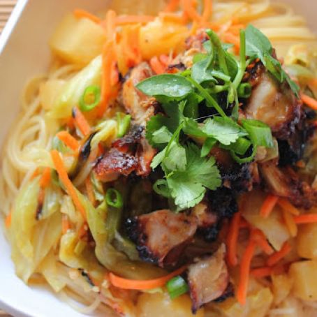 Hawaiian-Style Teriyaki Noodle Bowl