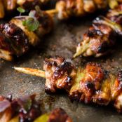 Easy Chicken and Scallion (Negima) Yakitori